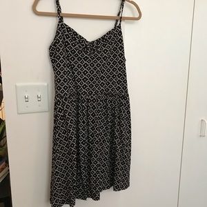 Loft patterned dress with adjustable straps